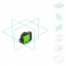 Лазерный уровень AMO LN 3D-360 Green с зеленым лучом pic 2